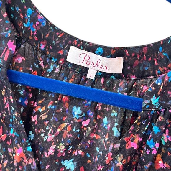 Parker Rosaline Multi-Color Floral
Peplum Blouse - Picture 7 of 8